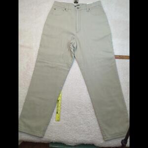 Woolrich Flannel Lined  34×31" Khaki Outdoor Gorpcore Campcore Jeans